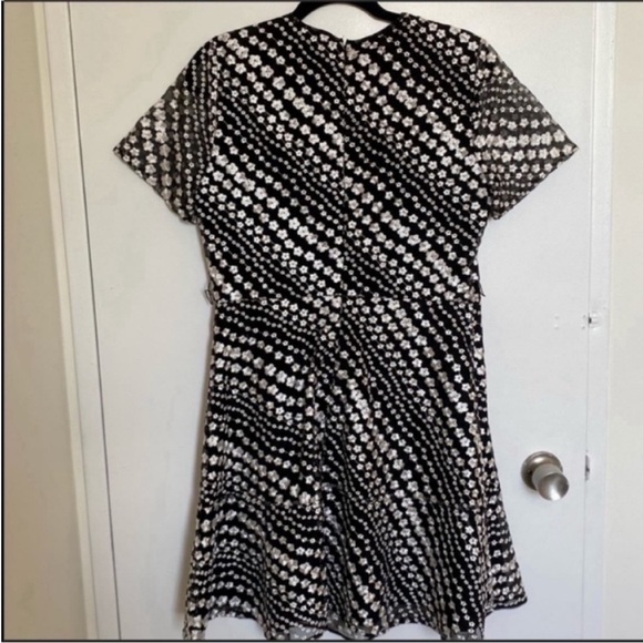 NWOT MICHAEL KORS Floral Dress - Black & White - Picture 3 of 6